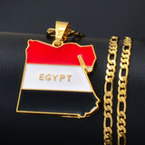 Egypt 18K Gold Plated Necklace / Egypt Jewelry / Egypt Pendant / Egypt Gift