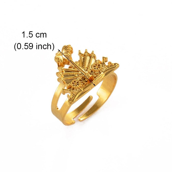 Haiti 18K Gold Plated Ring / Haiti Ring / Haiti Gift / Haiti Jewelry