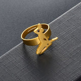 Haiti  18K Gold Plated Ring / Haiti  Ring / Haiti  Gift / Haiti  Jewelry