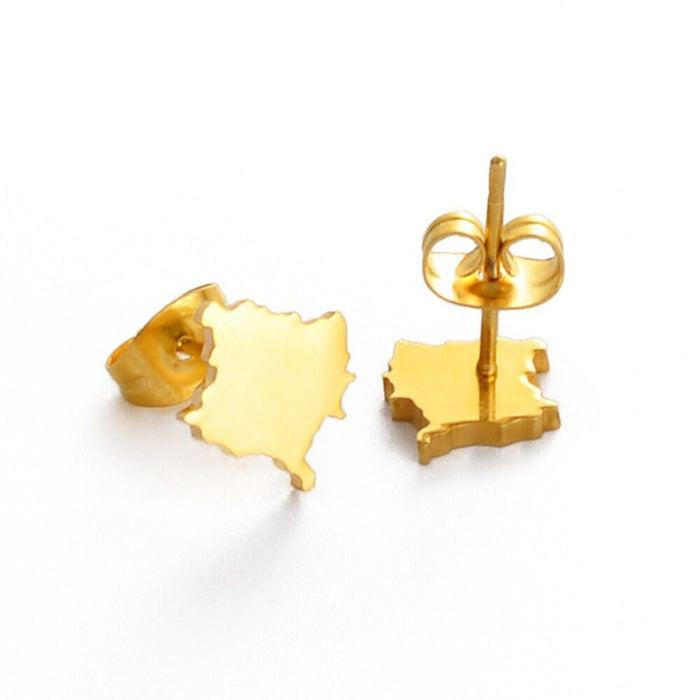 Kosovo 18K Gold Plated Earrings / Kosovo Jewelry / Kosovo Earrings / Kosovo Gift