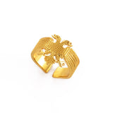 18K Gold Plated Albania Eagle Ring / Albania Eagle Jewelry / Albania Eagle Ring / Albania Eagle Gift