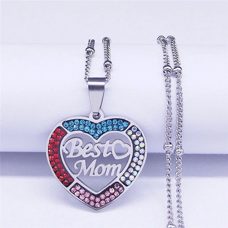 Best Mom Necklace, Mom Grandma Necklace, Engraved Necklace Mom, Mom Necklace Minimal, Mom Son Necklace, Love Mom Necklace, Necklace For Mom