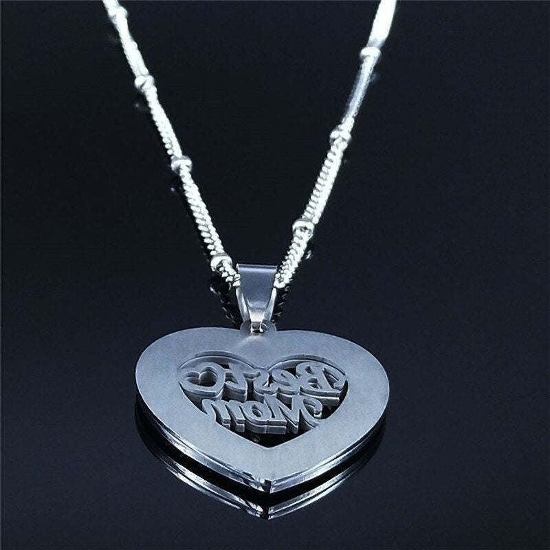 Best Mom Necklace, Mom Grandma Necklace, Engraved Necklace Mom, Mom Necklace Minimal, Mom Son Necklace, Love Mom Necklace, Necklace For Mom