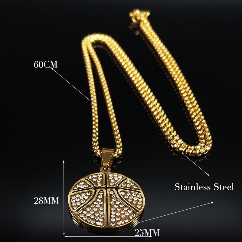 Sport Necklace / Basketball Necklace / Custom Necklace / Basketball Pendant / Sport Pendant