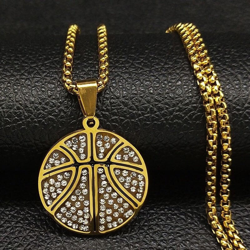 Sport Necklace / Basketball Necklace / Custom Necklace / Basketball Pendant / Sport Pendant