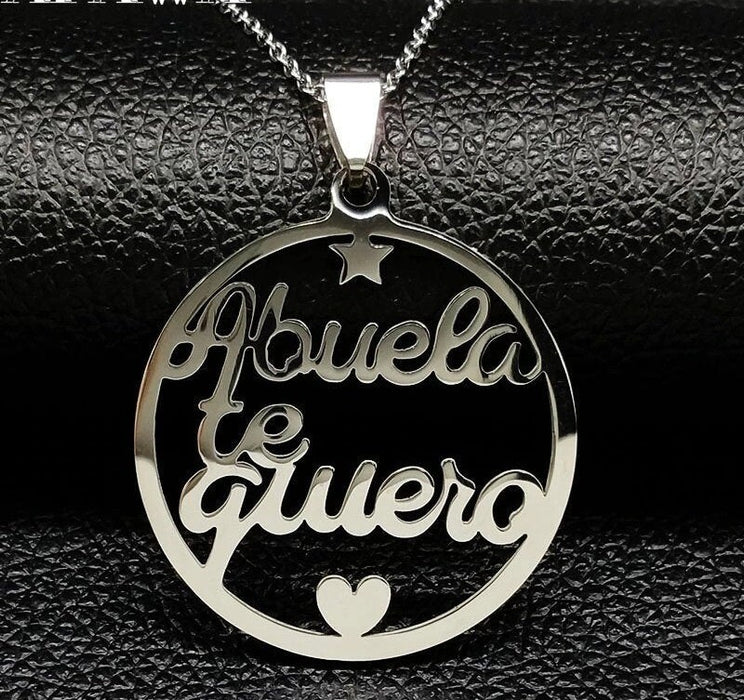 Abuela Necklace / Abuela Necklace / Papa Necklace / Abuelo Necklace / Nana Necklace / Grandpa Necklace / Grandma Necklace