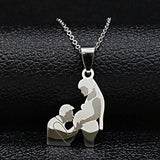 Family Necklace / Mom, Dad, Daughter, Son Necklace / Mother's Day Necklace / Mother Daughter Necklace / Mom And Kid Necklace