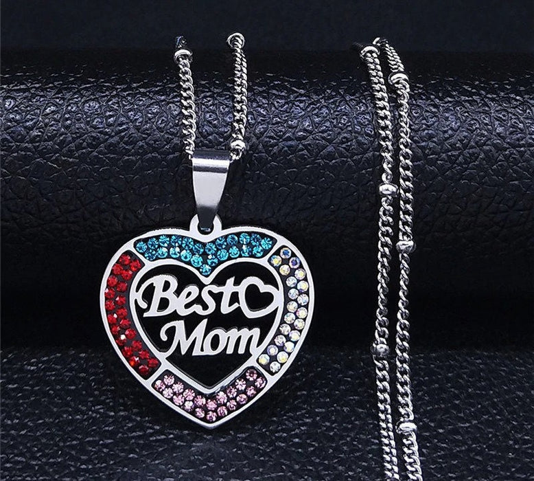 Best Mom Necklace, Mom Grandma Necklace, Engraved Necklace Mom, Mom Necklace Minimal, Mom Son Necklace, Love Mom Necklace, Necklace For Mom