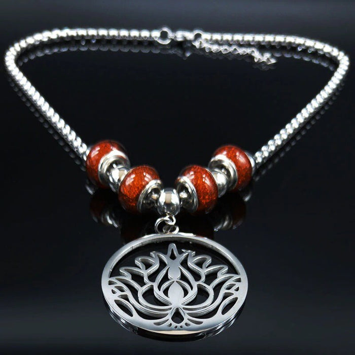 Lotus Flower Necklace / Lotus Flower Chocker / Lotus Flower Decor / Lotus Flower Necklace / Lotus Flower Charm