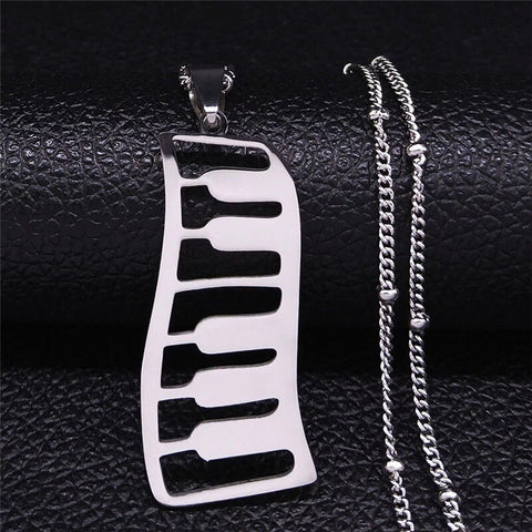 Piano Necklace/ Music Necklace / Music Box Pendant Necklace/ Music Note Pendant / Sheet Music Necklace / Music Note Jewelry