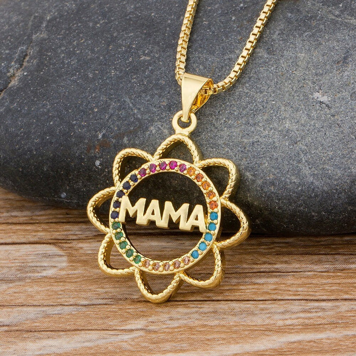 Mama Necklace, Necklace For Mom, Best Mom Necklace, Mom Grandma Necklace, Engraved Necklace Mom, Mom Necklace Minimal, Love Mom Necklace