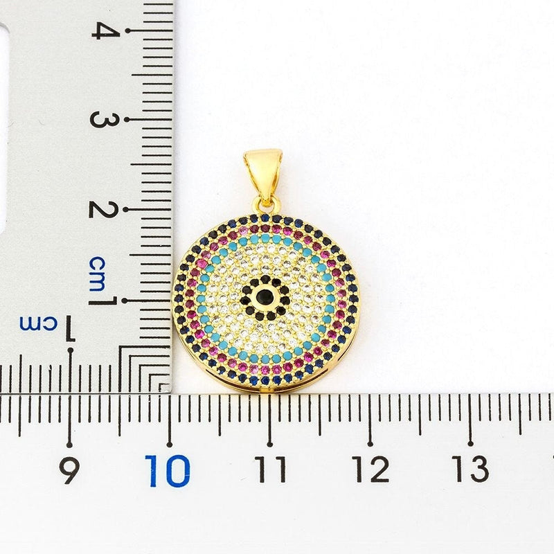 Evil eye pendant, Evil eye charms, Evil eye necklace gold plated, Evil eye choker, Dainty evil eye, Evil eye initial, Evil eye protection