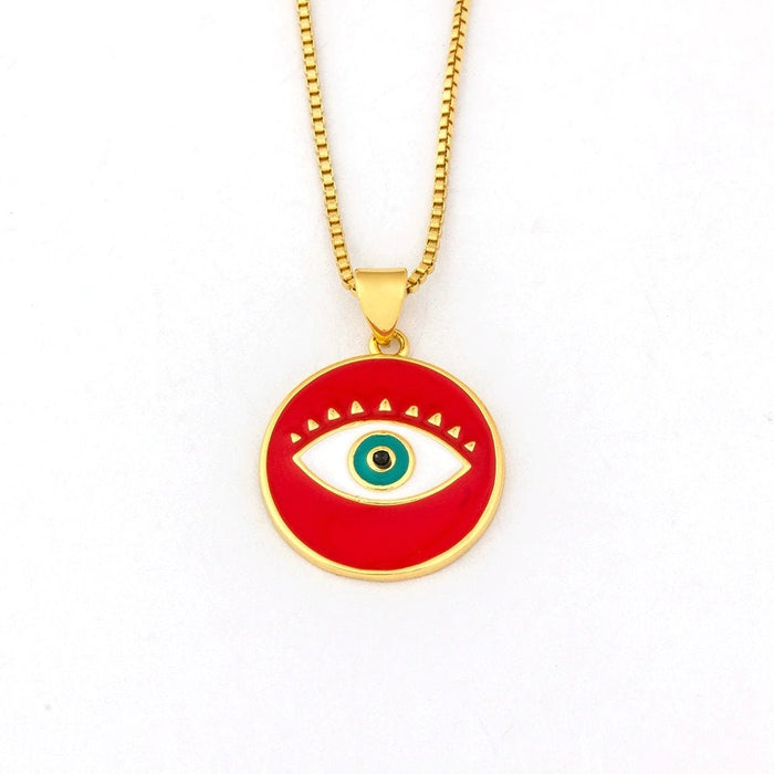 Evil Eye Pendant, Evil Eye Charms, Evil Eye Necklace Gold Plated, Evil Eye Choker, Dainty Evil Eye, Evil Eye Initial, Evil Eye Protection