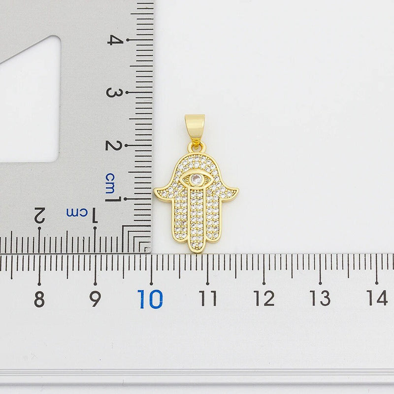 Hamsa Necklace, Hamsa Necklace Gold, Hamsa Evil Eye Necklace, Gold Plated Necklace Hamsa, Hamsa Hand Necklace, Small Hamsa Hand Of Fatima