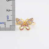Adjustable Butterfly Ring, Butterfly Ring, Butterfly Promise Ring, Butterfly Flower Ring, Butterfly Necklace Earrings, Butterfly Couple Ring