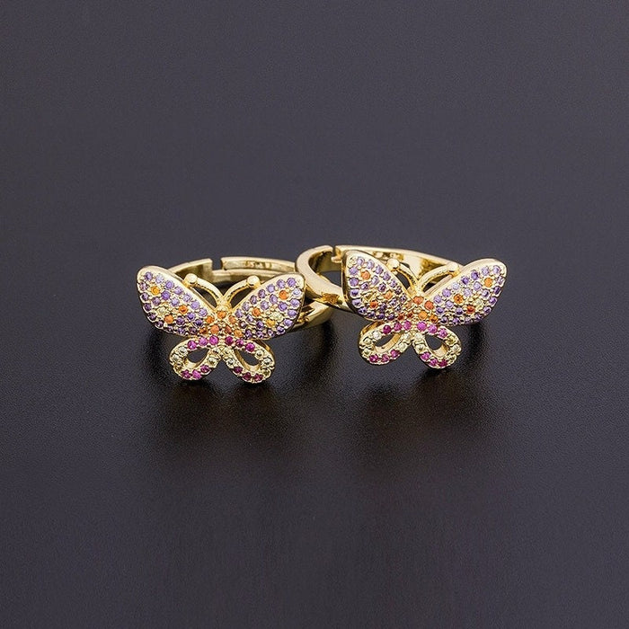 Adjustable Butterfly Ring, Butterfly Ring, Butterfly Promise Ring, Butterfly Flower Ring, Butterfly Necklace Earrings, Butterfly Couple Ring