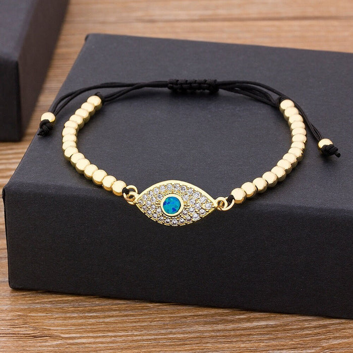 Evil Eye Bracelet, Evil Eye Beads, Evil Eye Charm, Evil Eye Anklet, Evil Eye Pendant Gold Color, Hamsa Evil Eye Bracelet, Evil Eye Gift