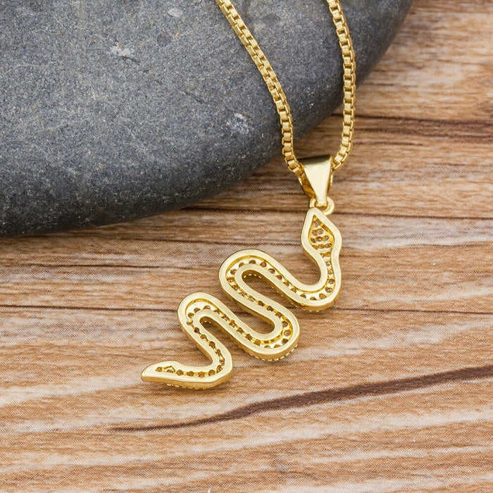 Snake Necklace, Small Snake Necklace, Snake Necklace Gold, Thin Snake Necklace, Dainty Snake Necklace, Snake Chain Gold Necklace, Pendent