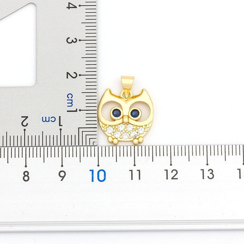 Owl Necklace, Hematite Owl Necklace, Owl Pendant Necklace, Owl Necklace Jewelry, Barn Laser Owl Necklace, Gold Plated Tiny Owl Necklace