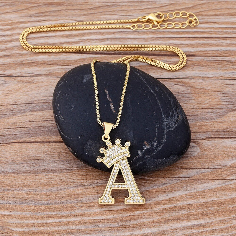 Initial Necklace For Mom, Cursive Initial Necklace, Initial Necklace For Her, Pendent Necklace Initial, Couple Initial Necklace, Tag Necklac - 1stCulture