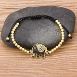 Elephant bracelet, Elephant ankle bracelet, Gold plated elephant Bracelet, Elephant charms, Elephant gift, Mothers day elephant bracelet