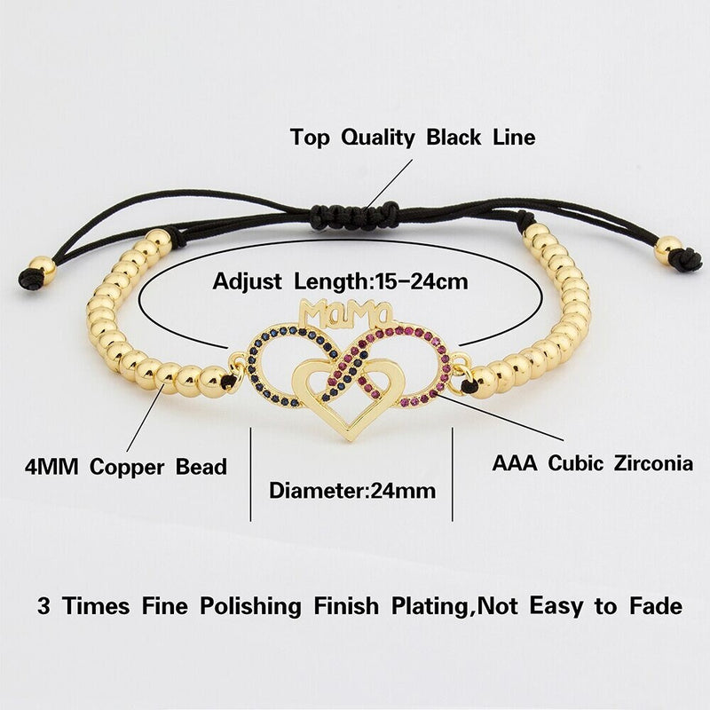 Mama Bracelet, Mama Bear Bracelet, Mom Gifts, Mom Bracelet, Bracelet For Mom, Mom Crystal Bracelet, Mom Wish Bracelet, Gifts For Mom, Mother