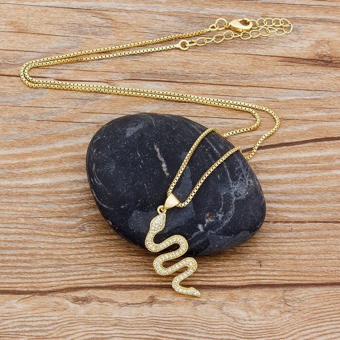 Snake Necklace, Small Snake Necklace, Snake Necklace Gold, Thin Snake Necklace, Dainty Snake Necklace, Snake Chain Gold Necklace, Pendent