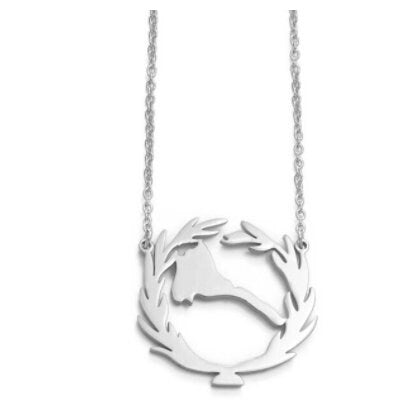 Eritrea 18K Gold Plated Necklace / Eritrea Jewelry / Eritrea Pendant / Eritrea Gift