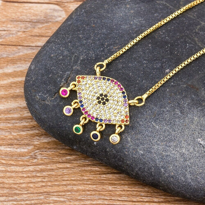 Evil Eye Pendant, Evil Eye Charms, Evil Eye Necklace Gold Plated, Evil Eye Choker, Dainty Evil Eye, Evil Eye Initial, Evil Eye Protection