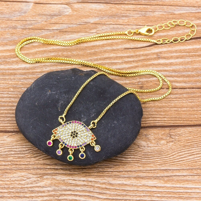 Evil Eye Pendant, Evil Eye Charms, Evil Eye Necklace Gold Plated, Evil Eye Choker, Dainty Evil Eye, Evil Eye Initial, Evil Eye Protection