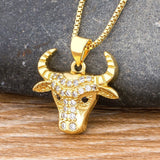 Cow head Necklace, Cow head Jewelry, Cow head Pendant, Cow head Gifts, Cow head Personalized necklace, Cow head charm, Cow head keychain