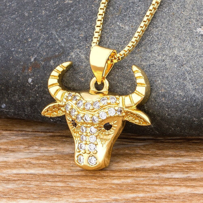 Cow Head Necklace, Cow Head Jewelry, Cow Head Pendant, Cow Head Gifts, Cow Head Personalized Necklace, Cow Head Charm, Cow Head Keychain