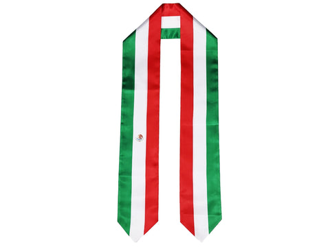 Mexico Flag Graduation Stole, Mexico Flag Graduation Sash, Mexico Graduation Stole, Mexican Flag Graduation Stole