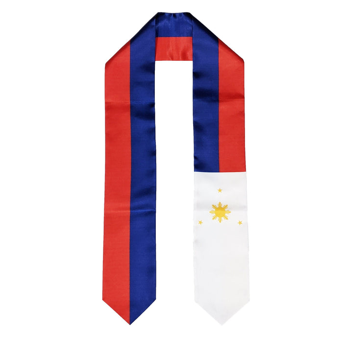 Philippines Flag Graduation Stole, Philippines Flag Graduation Sash, Philippines Graduation Stole, Filipino Flag Graduation Stole