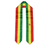 Bolivia Flag Graduation Stole, Bolivia Flag Graduation Sash, Bolivia Graduation Stole, Bolivian Flag Graduation Stole
