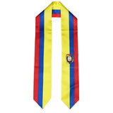 Ecuador Flag Graduation Stole, Ecuador Flag Graduation Sash, Ecuador Graduation Stole, Ecuadorian Flag Graduation Stole