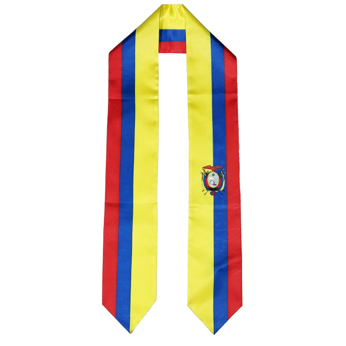 Ecuador Flag Graduation Stole, Ecuador Flag Graduation Sash, Ecuador Graduation Stole, Ecuadorian Flag Graduation Stole