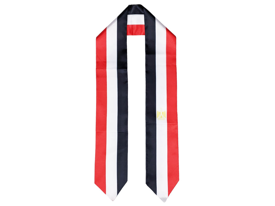 Egypt Flag Graduation Stole, Egypt Flag Graduation Sash, Egypt Graduation Stole, Egyptian Flag Graduation Stole