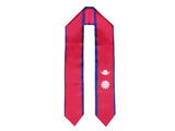 Nepal Flag Graduation Stole, Nepal Flag Graduation Sash, Nepal Graduation Stole, Nepalese Flag Graduation Stole