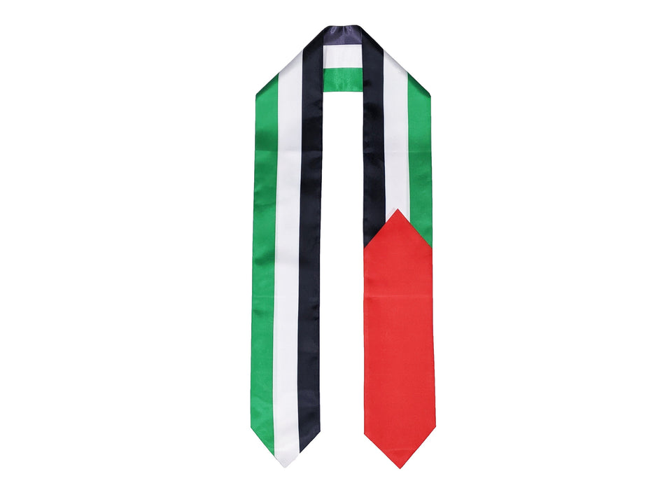 Palestine Flag Graduation Stole, Palestine Flag Graduation Sash, Palestine Graduation Stole, Palestinian Flag Graduation Stole