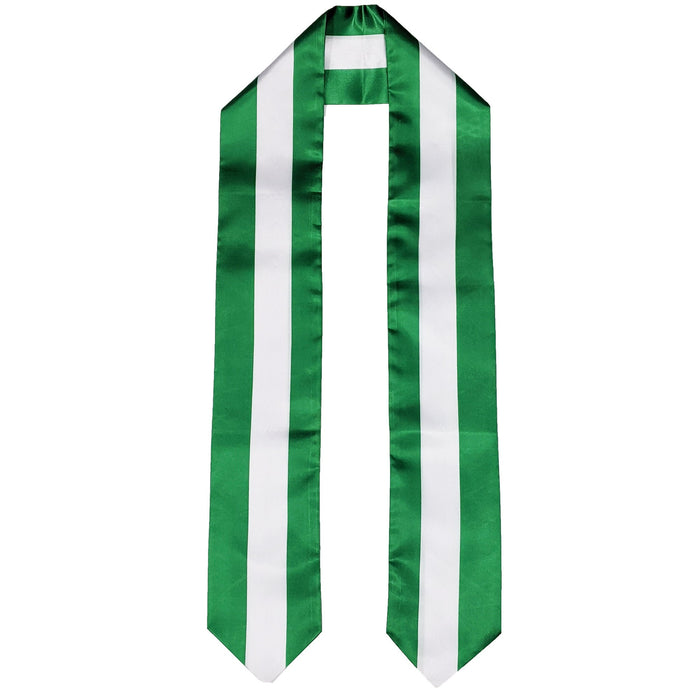 Nigeria Flag Graduation Stole, Nigeria Flag Graduation Sash, Nigeria Graduation Stole, Nigerian Flag Graduation Stole