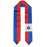 Haiti Flag Graduation Stole, Haiti Flag Graduation Sash, Haiti Graduation Stole, Haitian Flag Graduation Stole