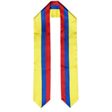 Colombia Flag Graduation Stole, Colombia Flag Graduation Sash, Colombia Graduation Stole, Colombian Flag Graduation Stole