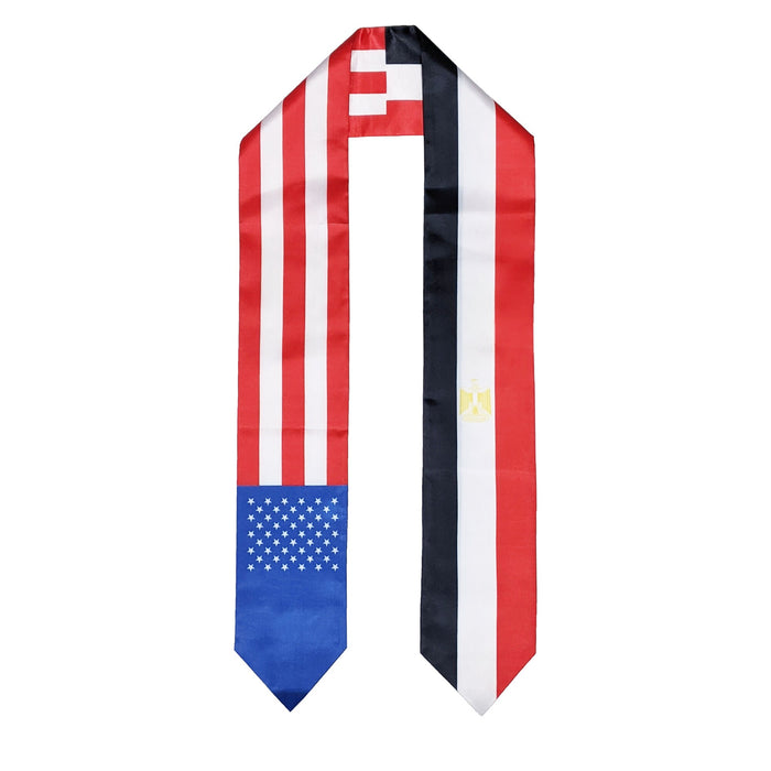 Egyptian American Graduation Stole, Egypt America Graduation Sash, Egyptian Flag Graduation Stole