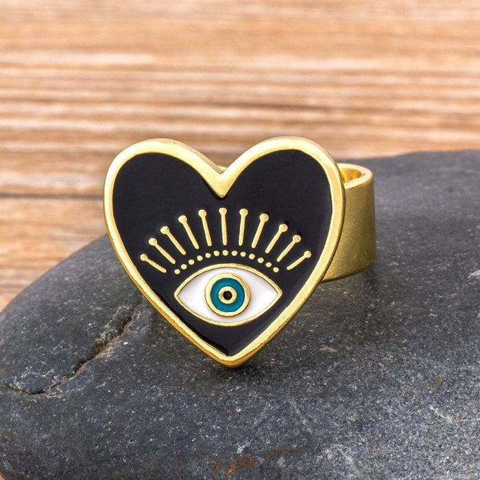 Evil Eye Ring, Classic Evil Eye Ring, Adjustable Evil Eye Ring, Nazar Evil Eye Ring, Evil Eye Toe Ring, Crown Evil Eye Ring, Third Eye Ring