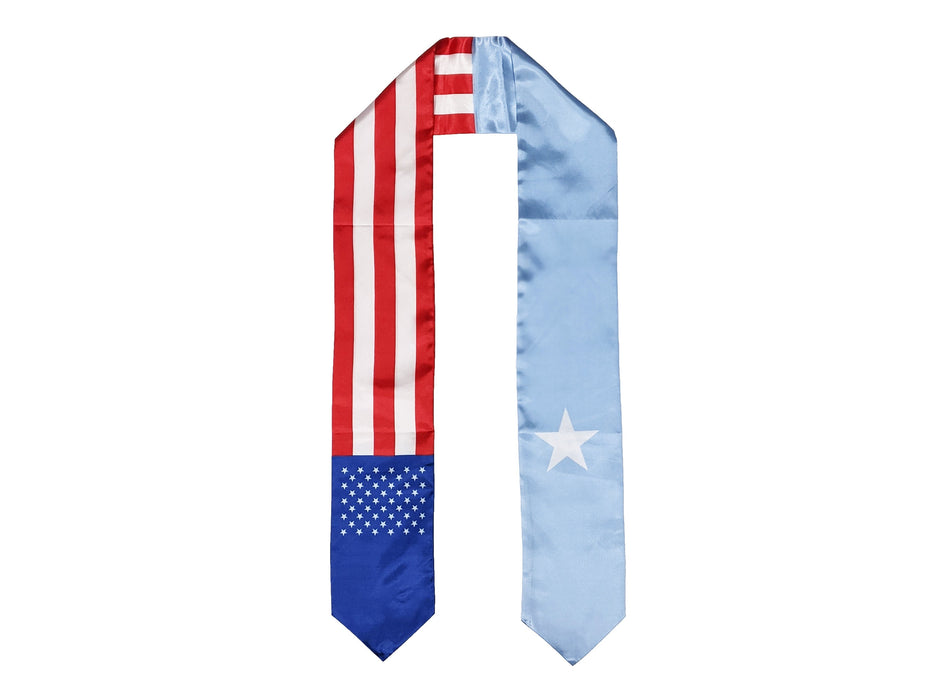 Somalian American Graduation Stole, Somalia America Graduation Stole, Graduation Sash, Somalia Flag Graduation Stole, Somalian Flag