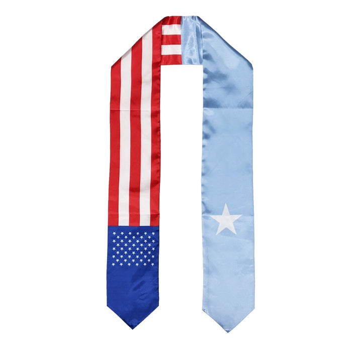 Somalian American Graduation Stole, Somalia America Graduation Stole, Graduation Sash, Somalia Flag Graduation Stole, Somalian Flag