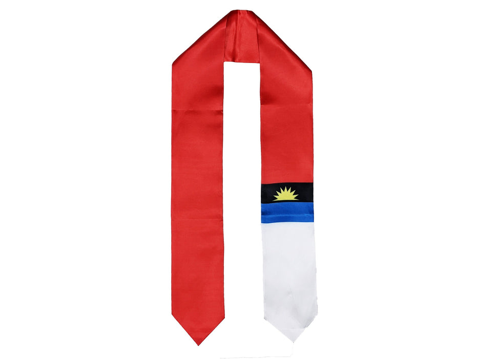 Antigua Flag Graduation Stole, Antigua Flag Graduation Sash, Antigua Graduation Stole, Antiguan Flag Graduation Stole