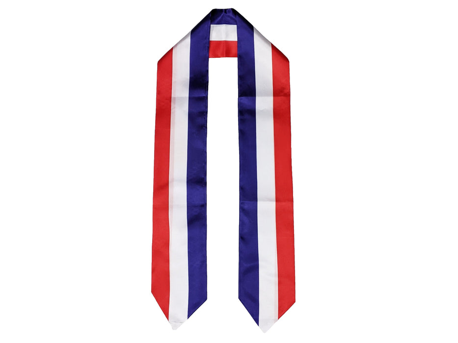 France Flag Graduation Stole, France Flag Graduation Sash, France Graduation Stole, French Flag Graduation Stole