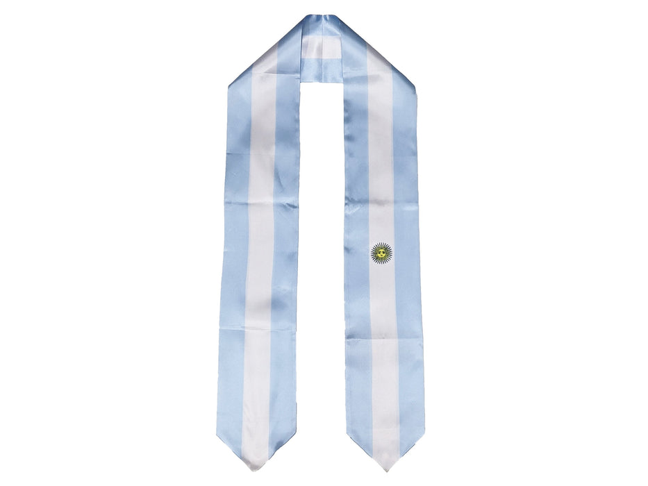 Argentina Flag Graduation Stole, Argentina Flag Graduation Sash, Argentina Graduation Stole, Argentinian Flag Graduation Stole